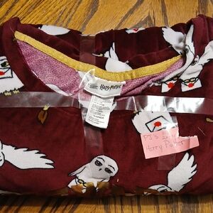 Harry Potter Burgundy Owl Pajama Top